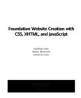 Image for Foundation website creation with CSS, XHTML, and JavaScript