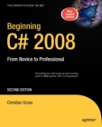 Image for Beginning C# 2008 : From Novice to Professional