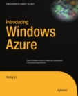 Image for Introduction to Windows Azure: an introduction to cloud computing using Microsoft Windows Azure