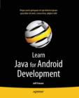 Image for Learn Java for Android development