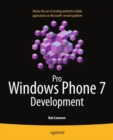 Image for Pro Windows Phone 7 development