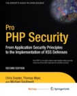 Image for Pro PHP Security : From Application Security Principles to the Implementation of XSS Defenses 