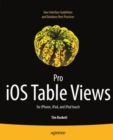 Image for Pro iOS table views for iPhone, iPad, and iPod touch