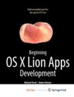 Image for Beginning OS X Lion Apps Development