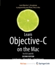Image for Learn Objective-C on the Mac