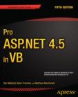 Image for Pro ASP.NET 4.5 in VB.