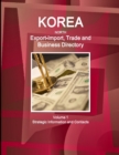 Image for Korea North Export-Import, Trade and Business Directory Volume 1 Strategic Information and Contacts