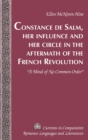 Image for Constance de Salm, Her Influence and Her Circle in the Aftermath of the French Revolution