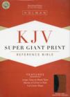 Image for KJV Super Giant Print Reference Bible, Black/Tan LeatherTouch