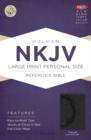 Image for NKJV Large Print Personal Size Reference Bible, Charcoal LeatherTouch