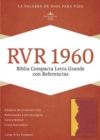 Image for RVR 1960 Biblia Compacta Letra Grande con Referencias, ambar/rojo ladrillo simil piel