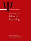 Image for APA Handbook of Ethics in Psychology : Volume 1: Moral Foundations and Common Themes Volume 2: Practice, Teaching, and Research