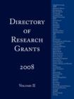 Image for Directory of Research Grants 2008 : Volume 2