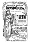 Image for Andrea Chenier : Libretto, Italian and English Text