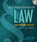 Image for Foundations of Law: Cases, Commentary and Ethics