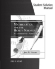 Image for Student Solution Manual Helms&#39; Mathematics for Health Sciences: A  Comprehensive Approach