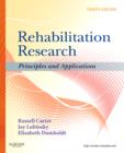 Image for Rehabilitation research  : principles and applications