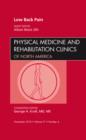 Image for Low back pain  : an issue of Physical medicine and rehabilitation clinics : Volume 21-4