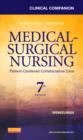 Image for Clinical companion for medical-surgical nursing  : patient-centered collaborative care