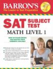 Image for SAT subject test math: Level 1