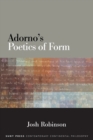 Image for Adorno&#39;s Poetics of Form