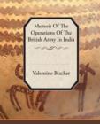 Image for Memoir of the Operations of the British Army in India