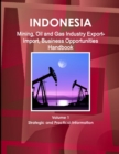 Image for Indonesia Mining, Oil and Gas Industry Export-Import, Business Opportunities Handbook Volume 1 Strategic and Practical Information