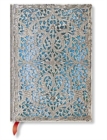 Image for Paperblanks | Maya Blue | Silver Filigree Collection | Hardcover | Midi | Lined | Elastic Band Closure | 240 Pg | 120 GSM