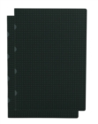 Image for Black on Grey / Black on Grey (set of two) A4 Grid Notebooks