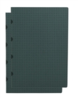 Image for Grey on Black / Grey on Black (set of two) A4 Grid Notebooks