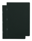 Image for Black on Grey / Black on Grey (set of two) A5 Grid Notebooks