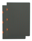 Image for Grey on Orange / Grey on Orange (set of two) A5 Lined Notebooks