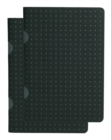 Image for Black on Grey / Black on Grey (set of two) B7 Grid Notebooks
