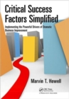 Image for Critical Success Factors Simplified