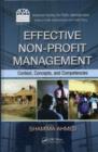 Image for Effective non-profit management: context, concepts, and competencies