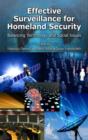 Image for Effective surveillance for homeland security: balancing technology and social issues