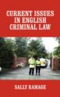 Image for Current Issues in English Criminal Law