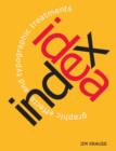 Image for Idea index: graphic effects and typographic treatments