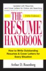 Image for Resume Handbook: How to Write Outstanding Resumes and Cover Letters for Every Situation