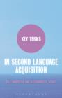Image for Key terms in second language acquisition