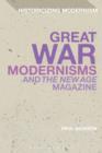 Image for Great War modernisms and &#39;The New Age&#39; magazine