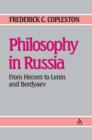 Image for Philosophy in Russia: From Herzen to Lenin and Berdyaev