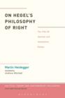 Image for On Hegel&#39;s Philosophy of right  : the 1934-35 seminar and interpretive essays