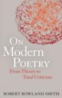 Image for On modern poetry: from theory to total criticism