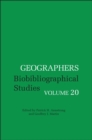 Image for Geographers: biobibliographical studies. : Volume 34