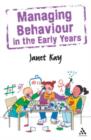 Image for Managing behaviour in the early years