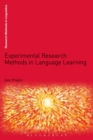Image for Experimental research methods in language learning