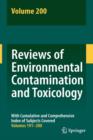 Image for Reviews of Environmental Contamination and Toxicology 200