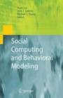 Image for Social Computing and Behavioral Modeling
