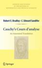 Image for Cauchy&#39;s Cours d&#39;analyse  : an annotated translation